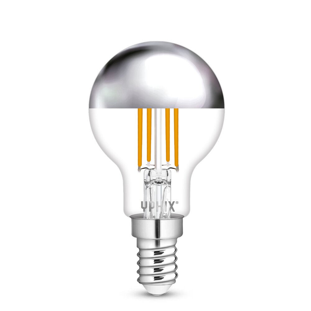 maatschappij Anoi Agressief E14 LED filament Capella 4,5 Watt kopspiegellamp zilver G45 dimbaar  (Vervangt 35W) | LEDdirect