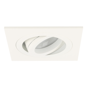 LED inbouwspot Cantello vierkant 7W 2700K wit IP65 dimbaar kantelbaar