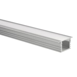 LED strip profiel Matera aluminium hoog 5m (2 x 2,5m) incl. melkwitte afdekkap