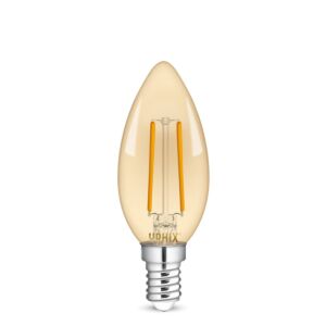 E14 LED kaarslamp filament Polaris amber 2,5W 1800K